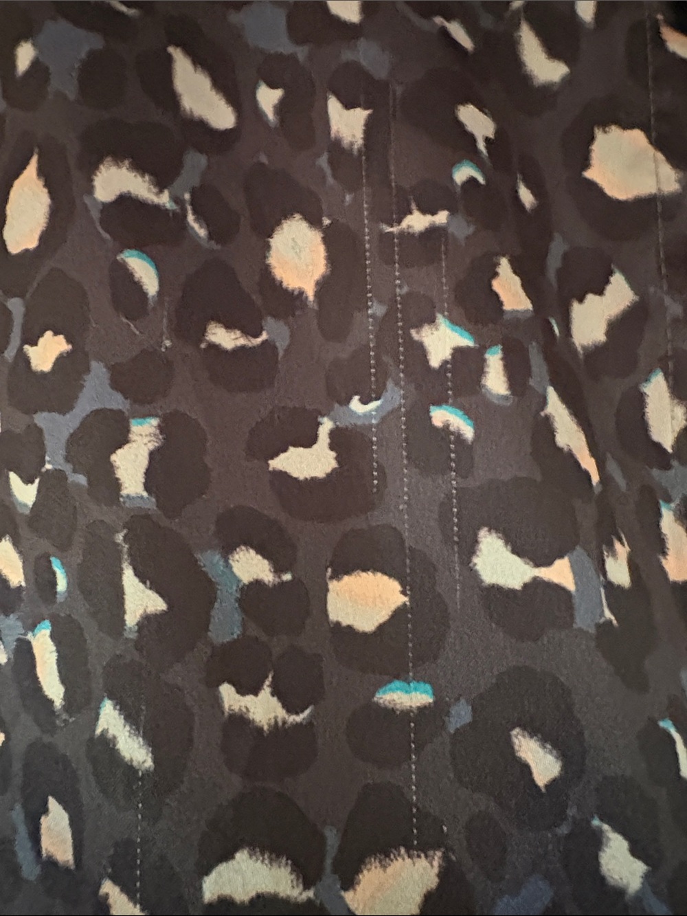 Victoria's Secret Black Printed Button-Front Pajama Set with Pink Accents - Picture 8 of 11